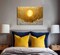 Citrus; Boho Sun Canvas Wall Art, Golden Abstract Sunrise Sunset Painting, Modern Bohemian Luxury Wall Decor Poster Print for Living Room, Bedroom, Office, Home Decoration (Unframed); Category:Wall Decor; Image:3
